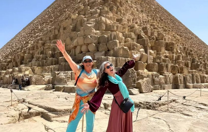 Pyramids of Giza and Grand Egyptian Museum.